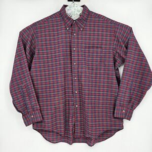 Vintage Sero Shirt Mens XL‎ Button Down Plaid Casual Shirtmakers Long Sleeve